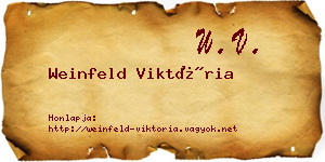 Weinfeld Viktória névjegykártya